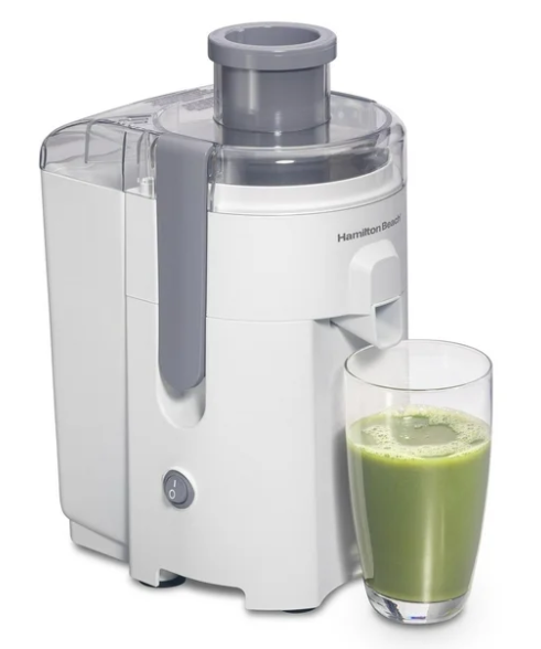 Hamilton Beach Extractor de Jugos 67501, 400W 600ml, 1 Velocidad, Blanco