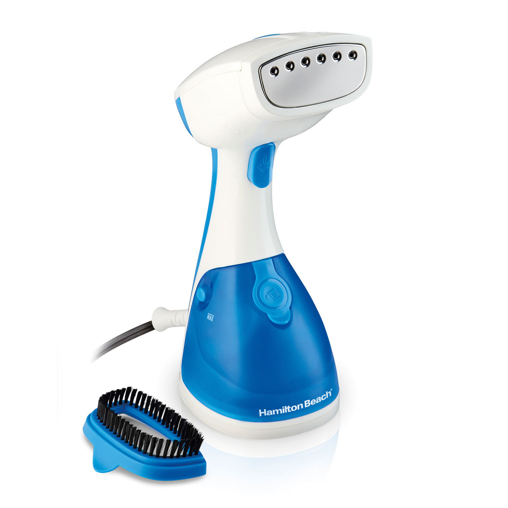 Hamilton Beach Plancha Vapor 11555, 1000W, 160ml, Azul/Blanco