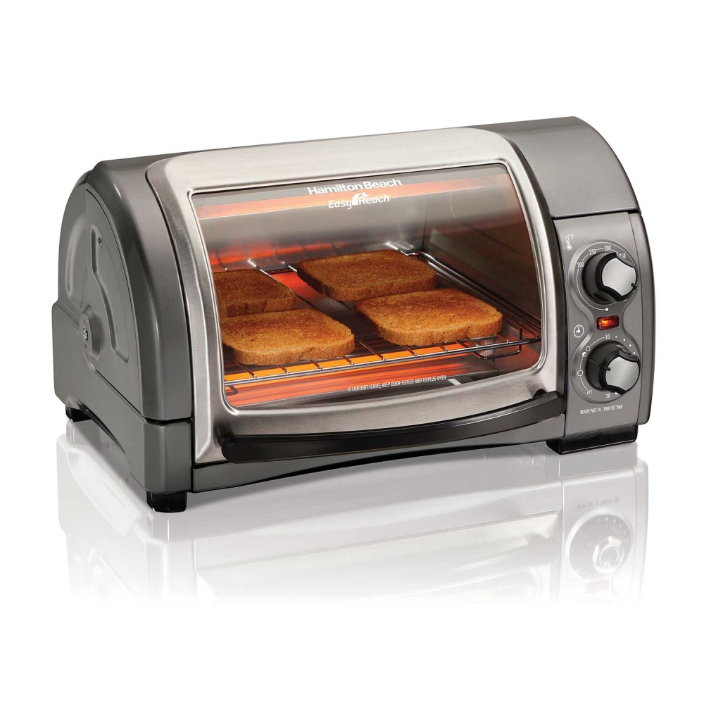 Hamilton Beach Horno Eléctrico Tostador 31334D, Plata