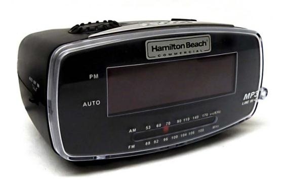 Compra Hamilton Beach Radio Despertador HCR400, MP3, AM/FM, Negro ...