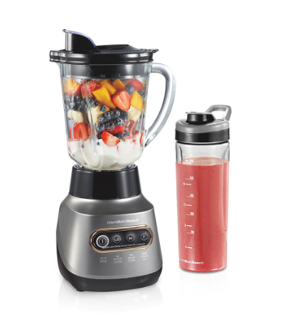 Hamilton Beach Licuadora 58181J, 1.2 Litros, 800W, 6 Velocidades, Plata