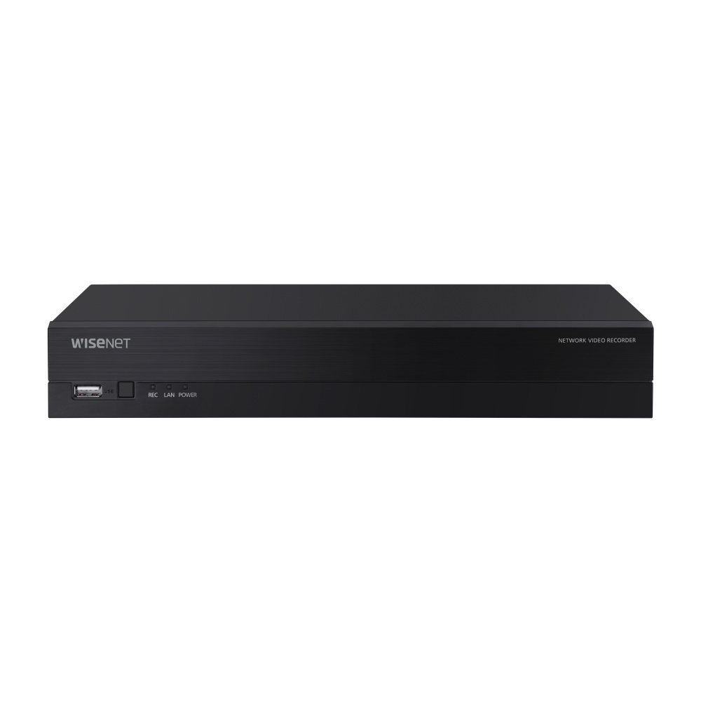 Hanwha NVR de 4 Canales ARN-410S para 1 Discos Duros, máx. 6TB, 2 x USB 2.0, 4 x RJ-45