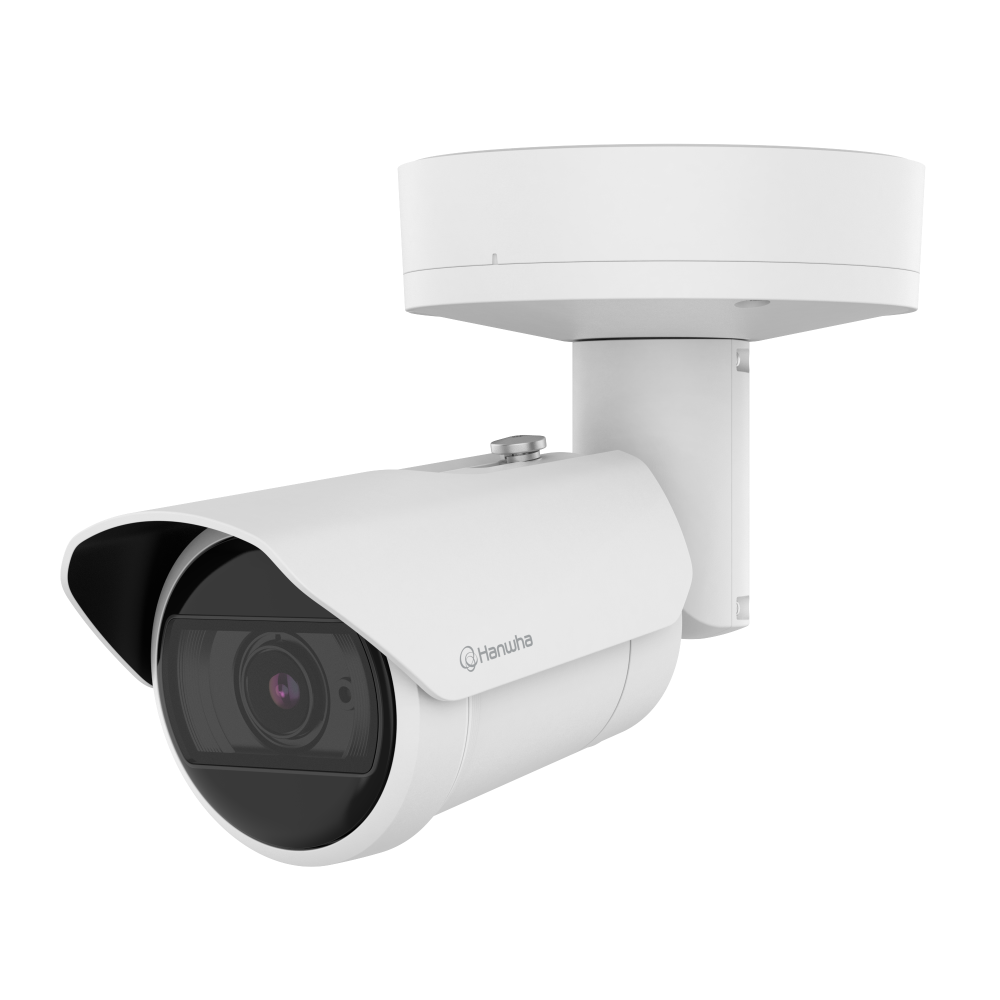 Hanwha Cámara de Seguridad IP Bullet IR para Interiores/Exteriores XNO-A9084R, Alámbrico, 3840x2160 4K Ultra HD, Día/Noche