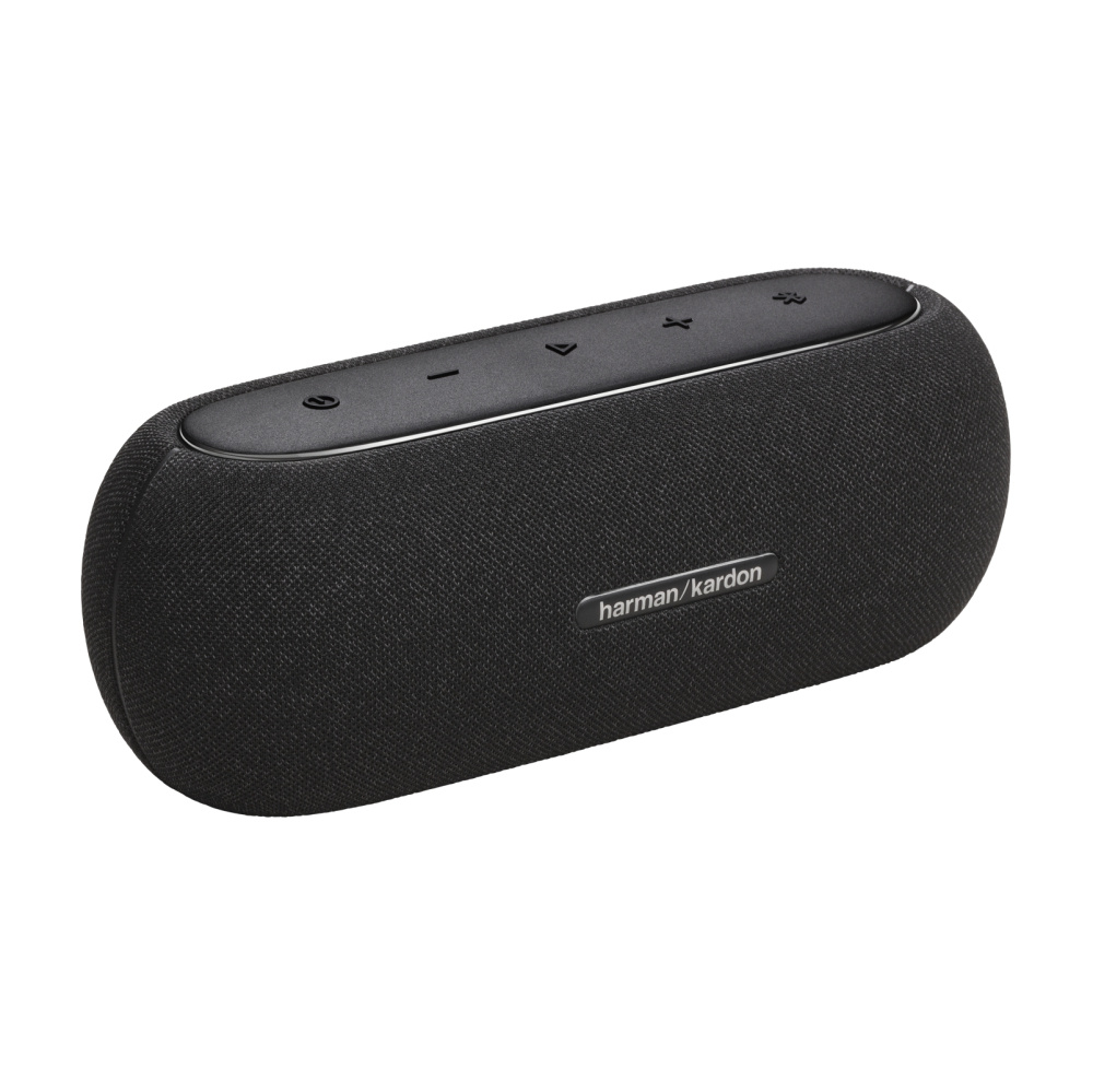 Harmon Kardon Bocina Portátil Luna, Bluetooth, Inalámbrico, USB-C, 25W, Negro - Resistente al Agua