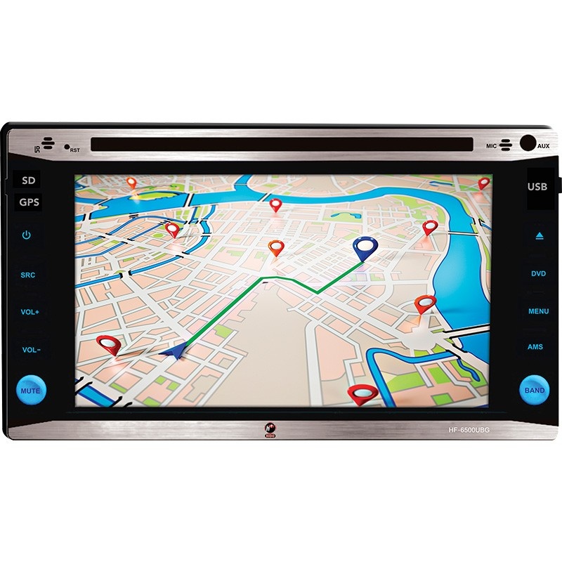 Sony Autoestéreo Multimedia con Pantalla Táctil 6.2'', Bluetooth, GPS, CD/DVD, USB/SD, Negro