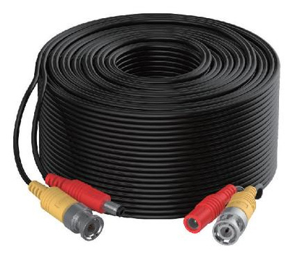 Hikvision Cable Coaxial BNC/DC Hembra - BNC/DC Macho, 20 Metros