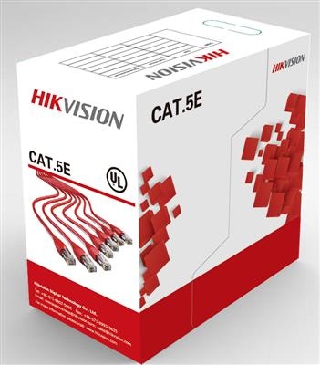 Hikvision Bobina de Cable Ethernet Cat5e, UTP, 305 Metros