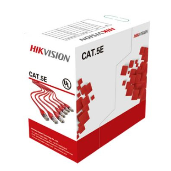 Hikvision Bobina de Cable Ethernet Cat5e, UTP, 305 Metros