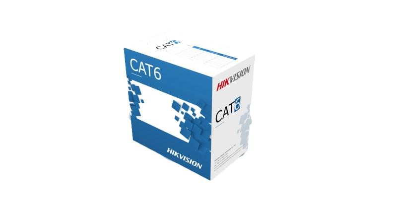Hikvision Bobina de Cable Ethernet Cat6, UTP, 305 Metros