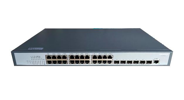 Switch Hikvision Gigabit Ethernet DS-3E3730, 24 Puertos 10/100/1000 + 6 Puertos 10G SFP+, 598 Gbit/s, 32.000 Entradas - No Administrable