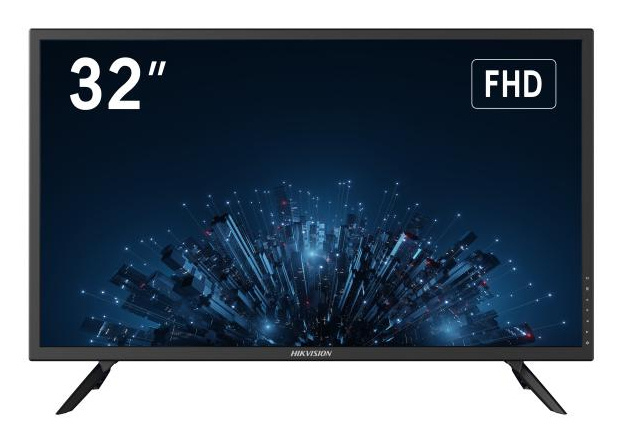 Hikvision Monitor LED 32" DS-D5032F3-1V0S para Videovigilancia, HDMI/VGA, 1920x1080 Full HD 