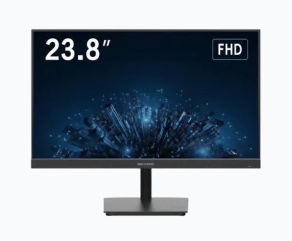 Hikvision Monitor LED 23.8" DS-D5224F2-1V1S/B para Videovigilancia, HDMI/VGA, 1920x1080 Full HD