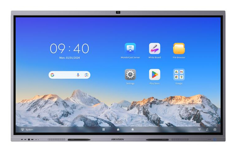 Hikvision DS-D5C98RB/B Pantalla Interactiva 98", 3840x2160 4K Ultra HD, WiFi 