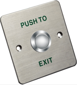 Hikvision Botón de Salida DS-K7P01, Alámbrico, Acero Inoxidable