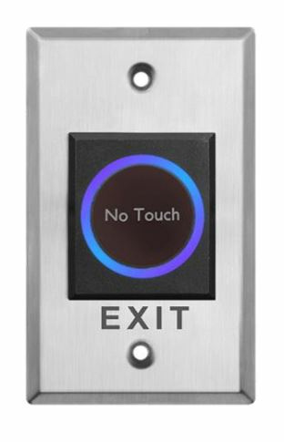 Hikvision Botón de Salida LED DS-K7P07, Inalámbrico, Acero Inoxidable