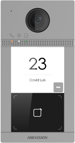 Hikvision Videoportero DS-KV8113-WME1(C), Altavoz, Alámbrico/Inalámbrico, Negro/Gris