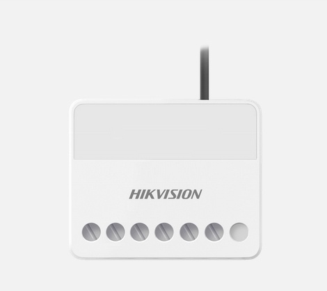 Hikvision Modulo Relevador DS-PM1-O1L-WB, 7 - 24V, Inalámbrico, Blanco - para Panel AX PRO