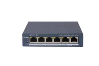 Switch Hikvision DS-3E1506P-EI/M, 6 Puertos Gigabit Ethernet 10/100/1000 4 x PoE 45W, 14 Gbit/s, 2000 Entradas, Administrado