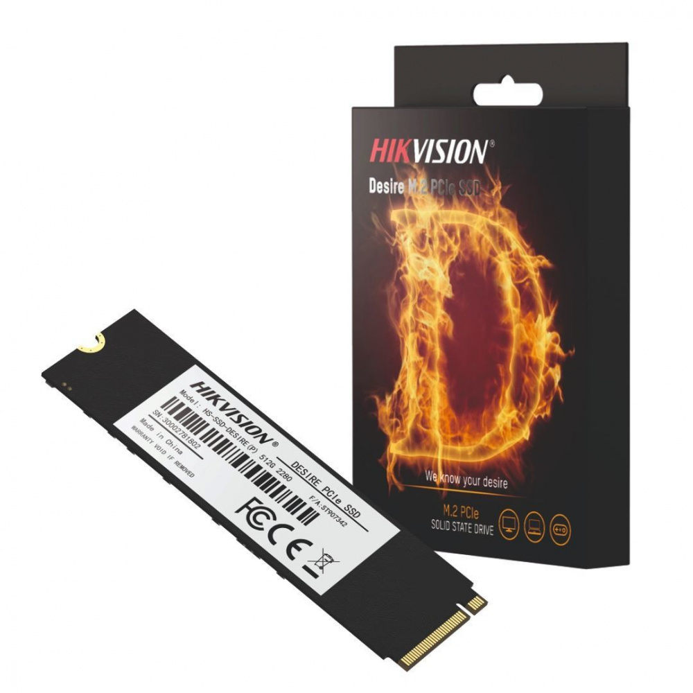 SSD Hikvision Desire NVMe, 512GB, PCI Express 3.0, M.2