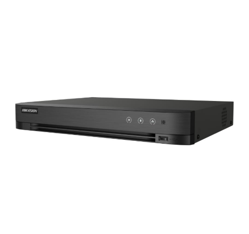 Hikvision DVR 4 Canales IDS-7204HUHI-M1/XT para 1 Discos Duros, máx. 10TB, 2 x USB 2.0, 1 x RJ-45