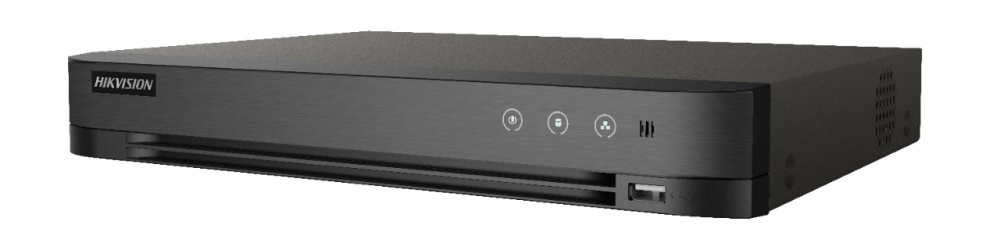 Hikvision DVR de 16 Canales TURBOHD + 8 Canales IP IDS-7216HQHI-M1/FA para 1 Disco Duro, max. 10TB, 1x USB 2.0, 1x RJ-45