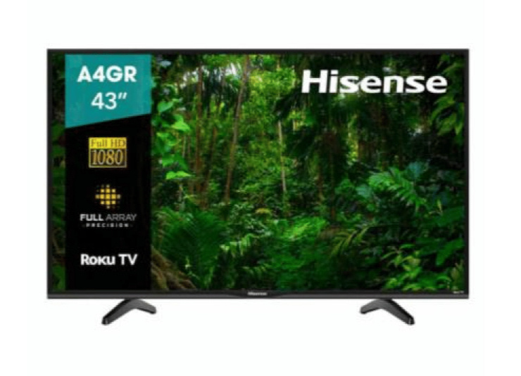 Hisense Smart TV LED A4GR 43", Full HD, Negro