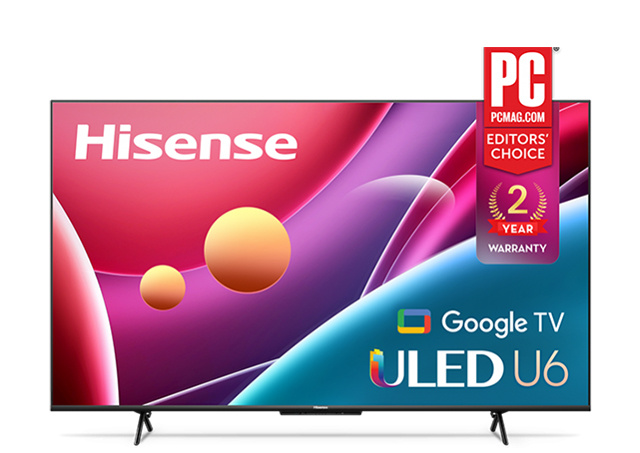 Hisense Smart TV LED U6H 50", 4K Ultra HD, Negro