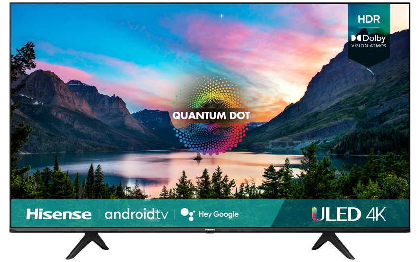 Hisense Smart TV LED U6G 55", 4K Ultra HD, Negro (2021)