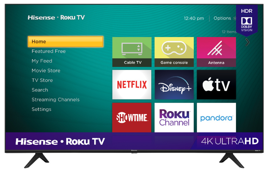 Hisense Smart TV LCD R6E3 58", 4K Ultra HD, Negro