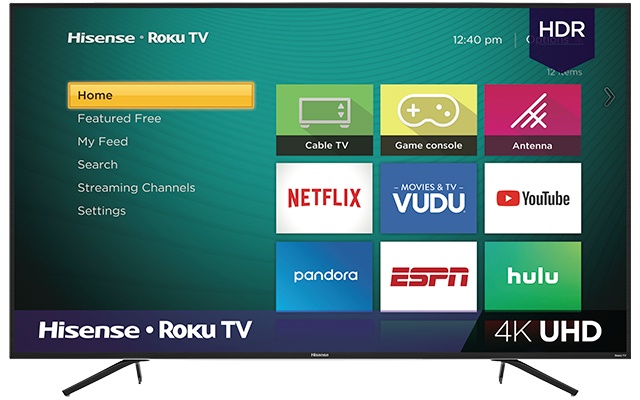 Hisense Smart TV LED 65R6E 65", 4K Ultra HD, Negro