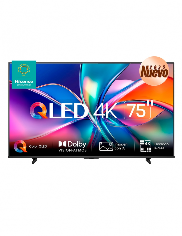 Hisense Smart TV OLED 75QD6QV 75", 4K Ultra HD, Negro