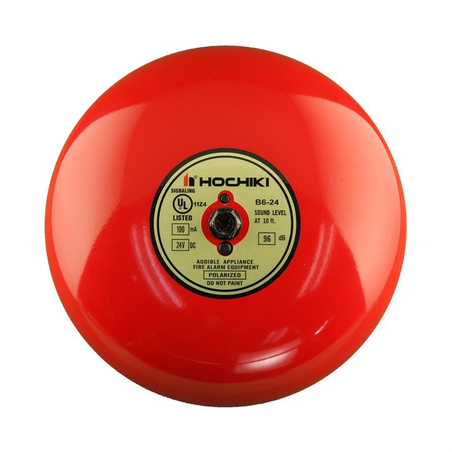 Hochiki Campana para Alarma 6", 96dB, Rojo