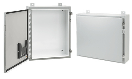 Hoffman Gabinete de Montaje en Pared Continuos Hinge para Exteriores/Interiores, 1 Metro x 90cm, Gris