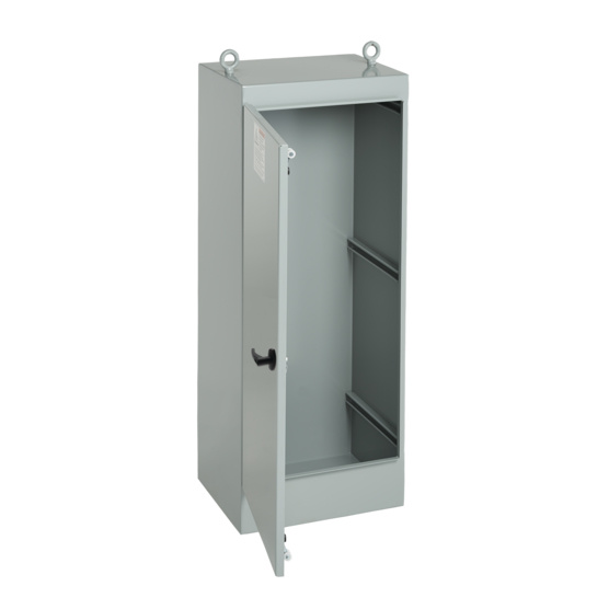Hoffman Gabinete con Puerta Tipo 12, 28U, Gris