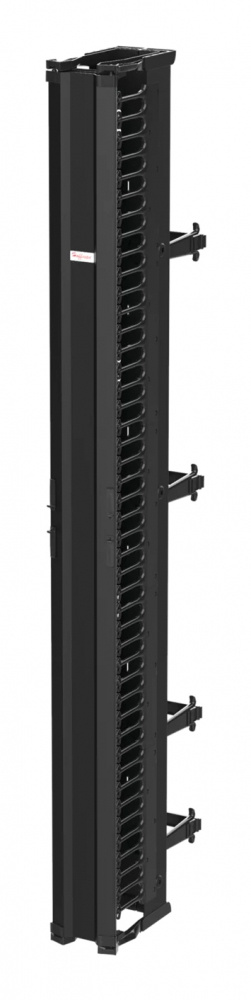Hoffman Organizador Vertical CableTek de Cables para Rack, 45U, Negro