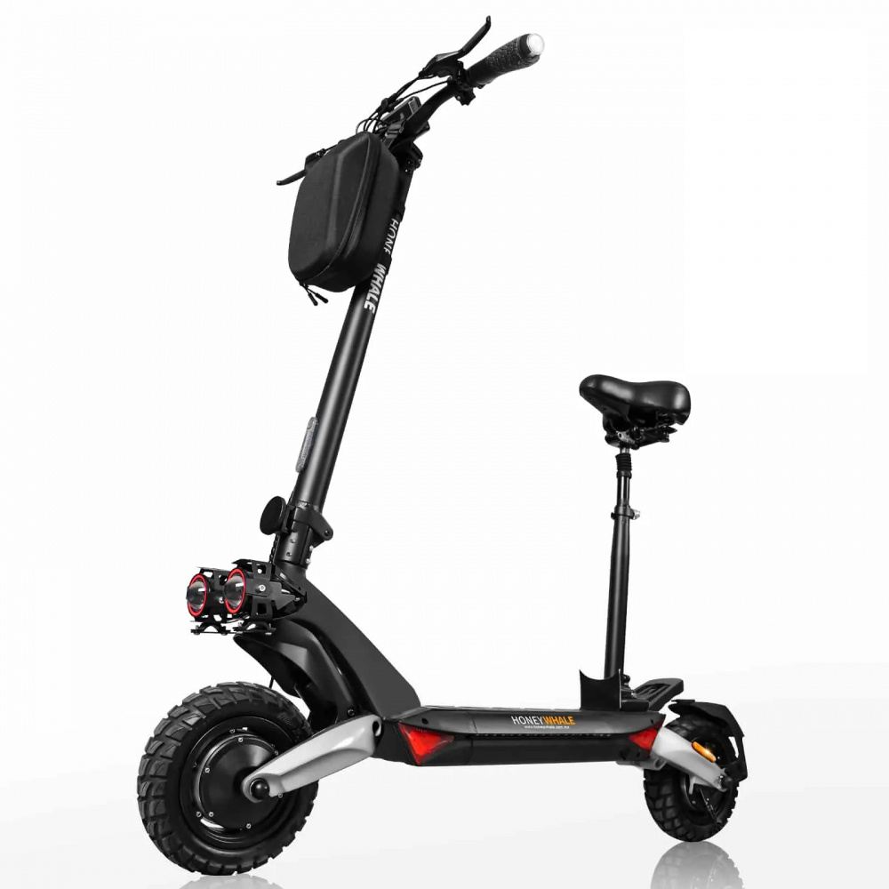 Honey Whale Scooter T8-B, hasta 62km/h, 950W, máx. 150kg, Negro