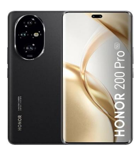 Honor 200 Pro 5G 6.78" Dual SIM, 512GB, 12GB RAM, Negro