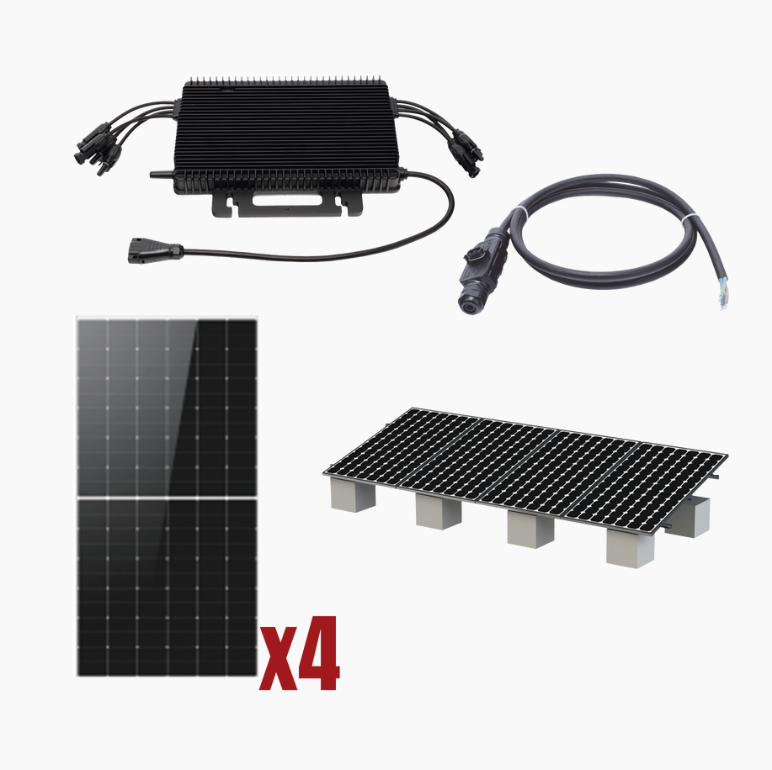Hoymiles Panel Solar HMS2000KIT1, 144 Celdas, 44.36V, 640W, Silicio Monocristalino, Isc 14A