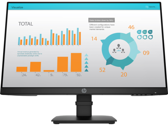 HP Monitor P24 G4 LED 24'', Full HD, 75Hz, HDMI, Negro