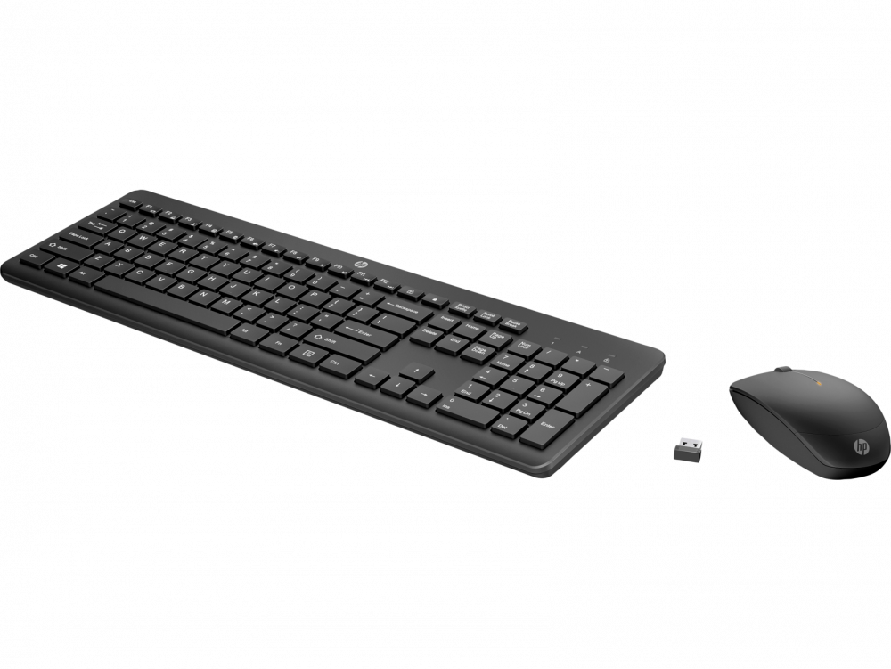 Kit de Teclado y Mouse HP 235, Inalámbrico, Negro (Español)