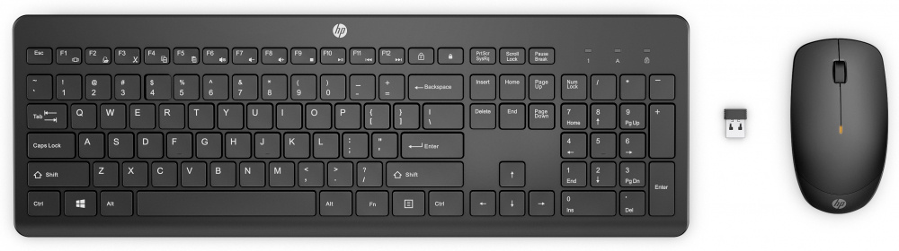 Kit de Teclado y Mouse HP 235, Inalámbrico, RF Inalámbrico, Negro, Español