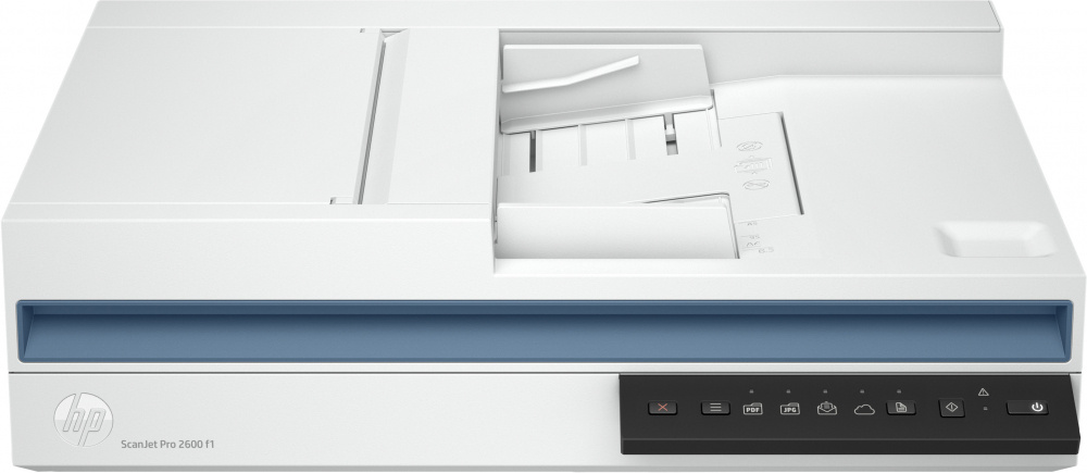 Scanner HP ScanJet Pro 2600 f1, 600 x 600DPI, Escáner Color, Escaneado Dúplex, USB 2.0, Blanco