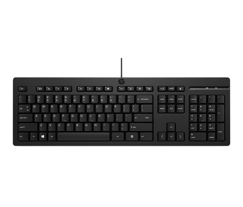 Teclado HP 125, Alámbrico, USB, Negro (Español)