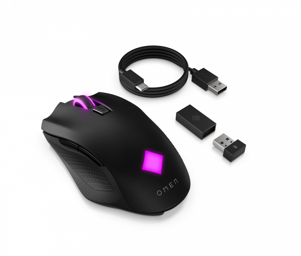 Mouse Gamer HP OMEN Vector, Inalámbrico, USB, 16.000DPI, Negro