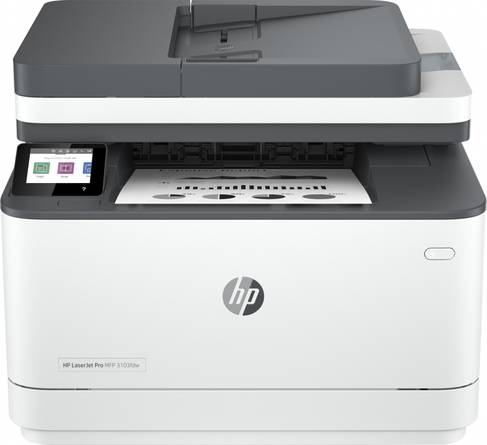 Multifuncional HP LaserJet Pro MFP 3103FDW, Blanco y Negro, Láser, Inalámbrico, Print/Scan/Copy/Fax