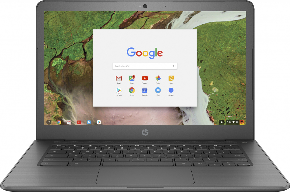 Laptop HP Chromebook 14-ca061dx 14" HD, Intel Celeron N3350 1.10GHz, 4GB, 32GB eMMC, Chrome OS, Inglés, Gris