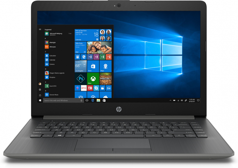 Laptop HP 14-ck0010la 14'' HD, Intel Core i3-7020U 2.30GHz, 4GB, 1TB, Windows 10 Home 64-bits, Gris