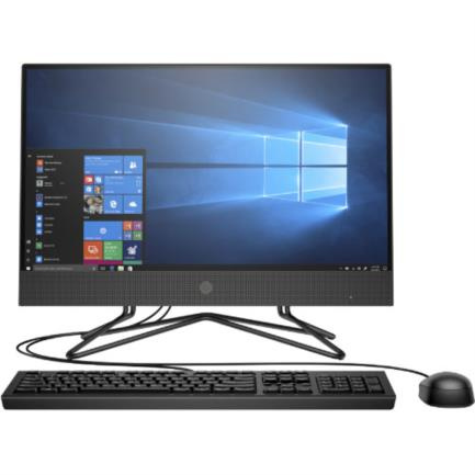 HP 200 G8 All-in-One 20.7", Intel Celeron J4025 2GHz, 4GB, 128GB SSD, Windows 10 Pro 64-bit, Negro + Teclado/Mouse