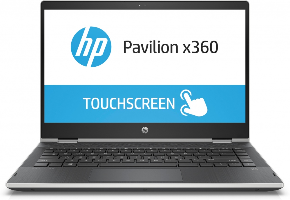 Laptop HP Pavilion X360 14" HD, Intel Core i3-8145U 2.10GHz, 4GB, 500GB, Windows 10 Home 64-bit, Plata