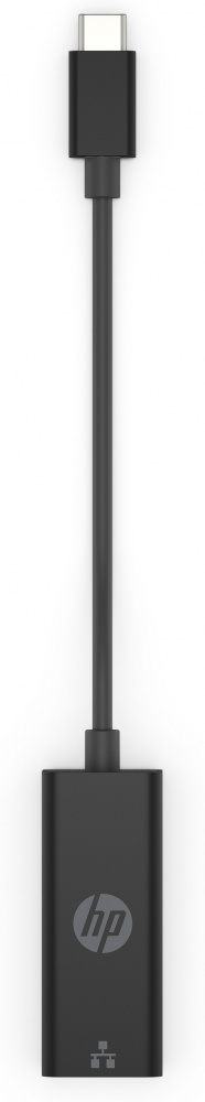 HP Adaptador USB C Macho - RJ-45 Hembra, Negro